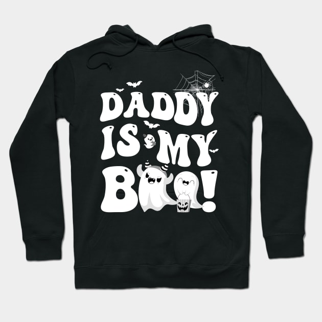 Groovy Mama Is My Boo Halloween For Boys Girls Kids Youth Hoodie by James Green